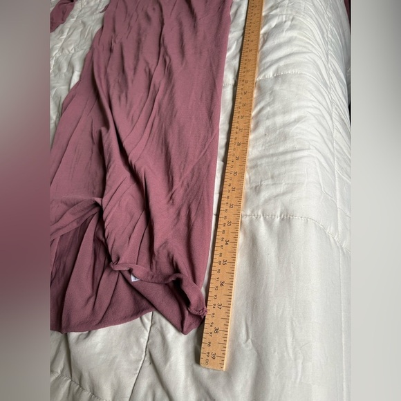 Zara women’s thin knit long sleeve tie back dress dusty rose size xs - Picture 9 of 12
